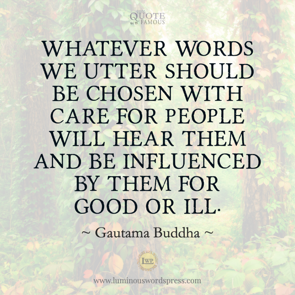 Quote buddha good or ill